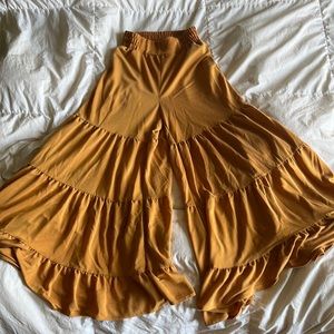 Free People Wide Leg High Waisted Pants